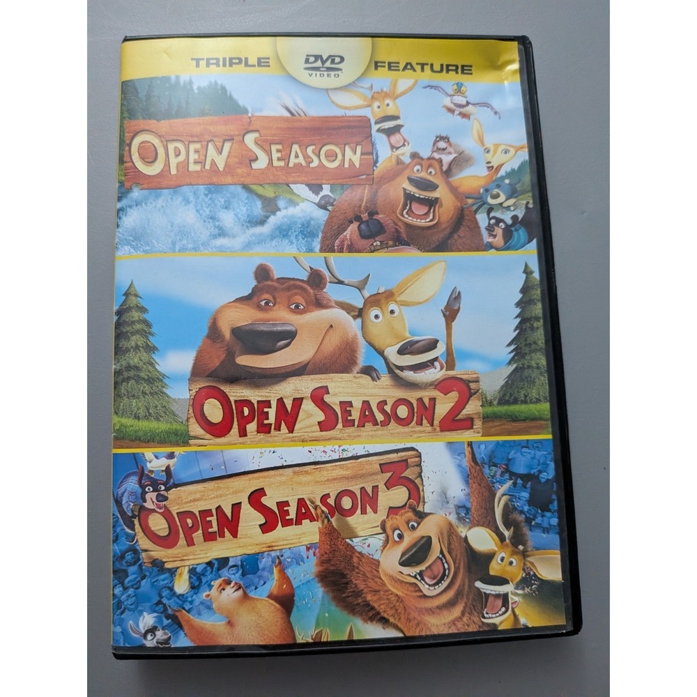 OPEN‎ SEASON TRIPLE FEATURE DVD 2014 PG (ONLY HAS THE DISC FOR OS 2 AND OS3)